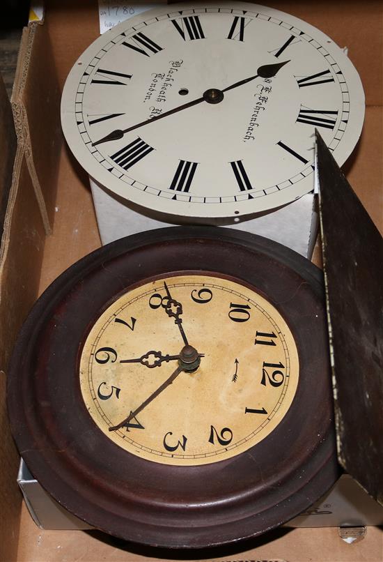 Longcase clock movement, dial